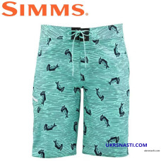 Шорты Simms Tumunu Board Short Print Tarpon Time Aruba размер 38W